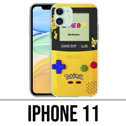 Coque iPhone 11 - Game Boy Color Pikachu Jaune Pokémon