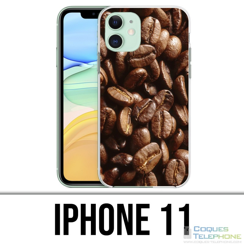 Coque iPhone 11 - Grains Café