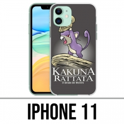Coque iPhone 11 - Hakuna Rattata Pokémon Roi Lion