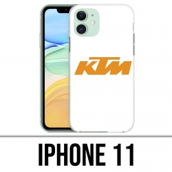 Custodia iPhone 11 - Logo Ktm sfondo bianco