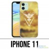 Funda iPhone 11 - Pokemon Go Team Amarillo Grunge