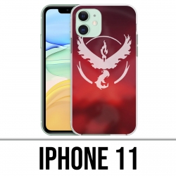 IPhone 11 Case - Pokemon Go Team Red Grunge