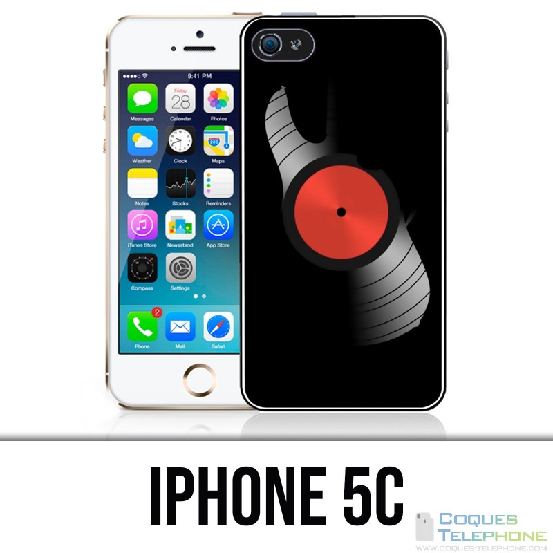 Coque iPhone 5C - Disque Vinyle