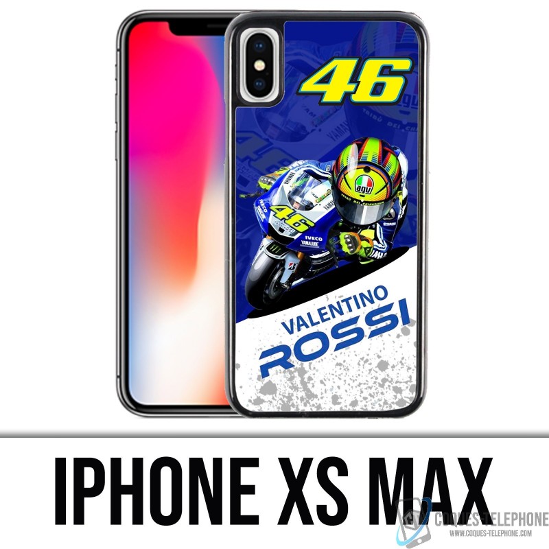 Coque iPhone XS MAX - Motogp Rossi Cartoon