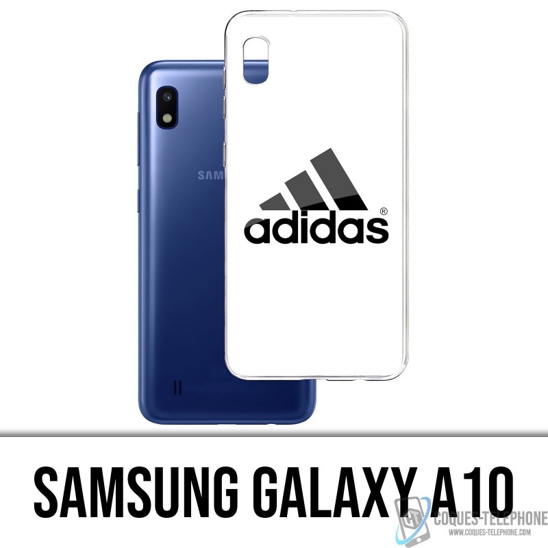 Samsung Galaxy A10 Custodia - Logo Adidas Bianco