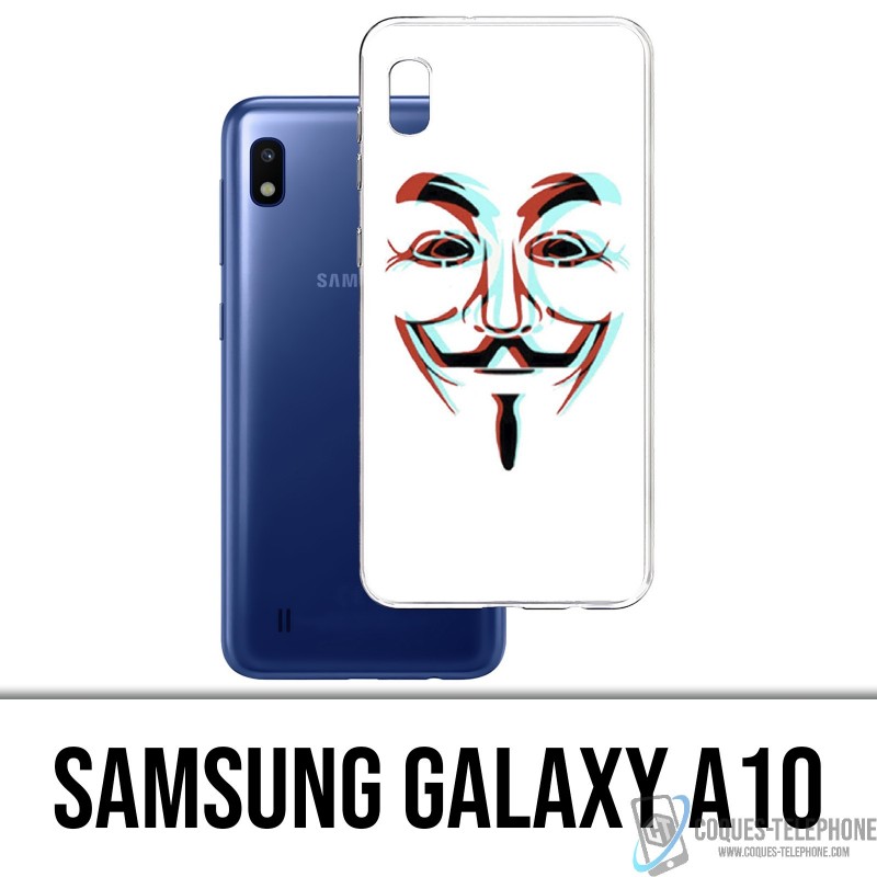 Coque Samsung Galaxy A10 - Anonymous 3D