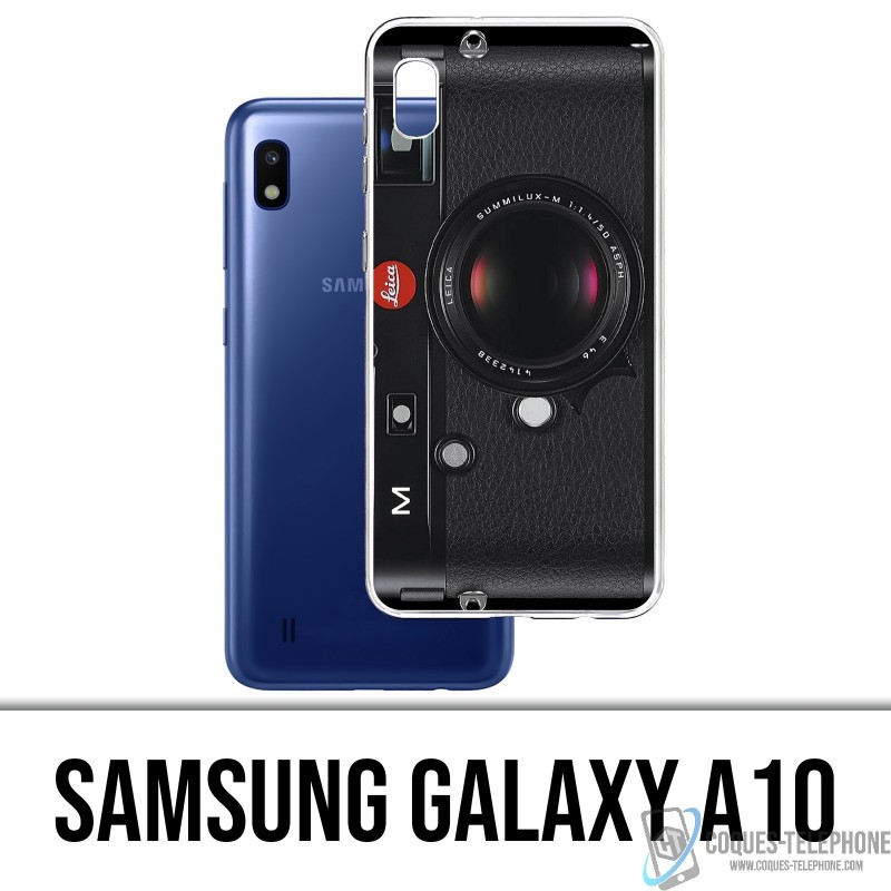 Samsung Galaxy A10 Case - Vintage Camera Black