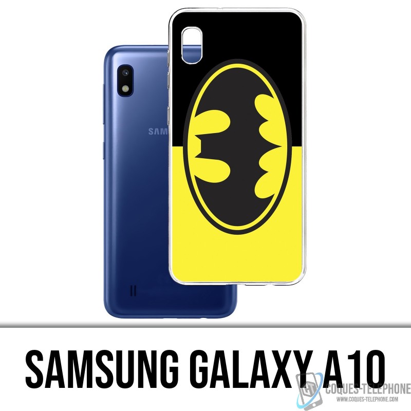 Samsung Galaxy A10 Custodia - Logo Batman Classic Giallo Nero