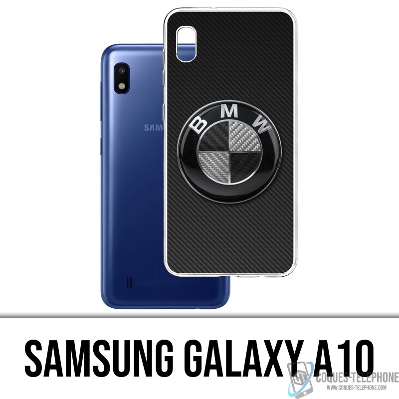 Funda Samsung Galaxy A10 - Logotipo de carbono Bmw