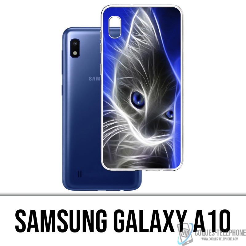 Coque Samsung Galaxy A10 - Chat Blue Eyes