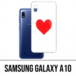 Samsung Galaxy A10 Custodia - Cuore rosso