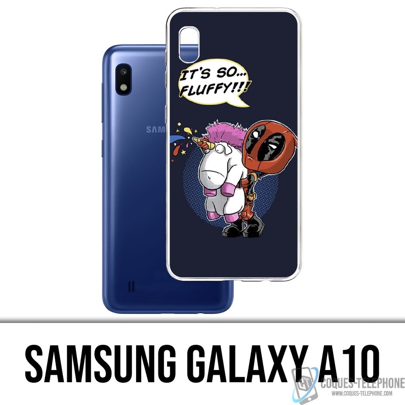Coque Samsung Galaxy A10 - Deadpool Fluffy Licorne