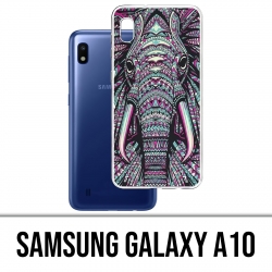 Coque Samsung Galaxy A10 - Éléphant Aztèque Coloré