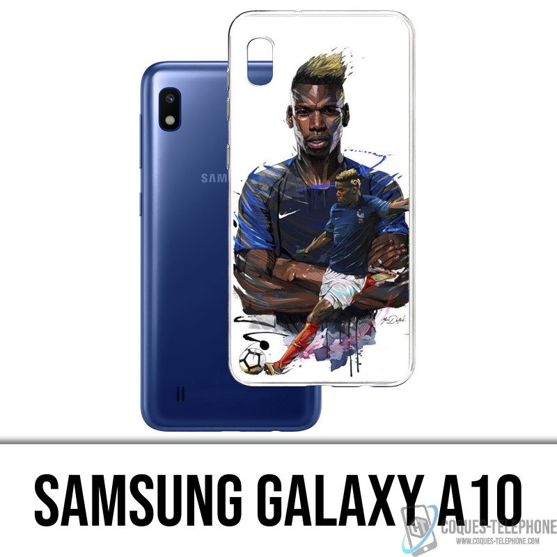 Case Samsung Galaxy A10 - Football France Pogba Drawing