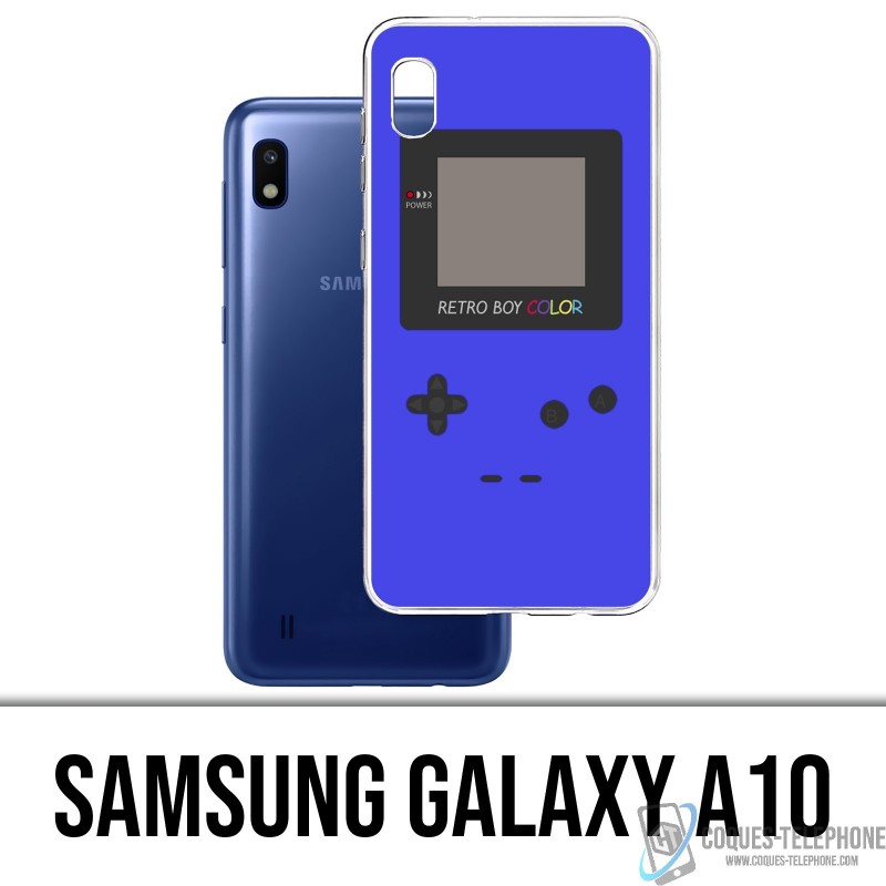 Coque Samsung Galaxy A10 - Game Boy Color Bleu