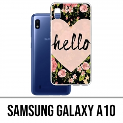 Coque Samsung Galaxy A10 - Hello Coeur Rose