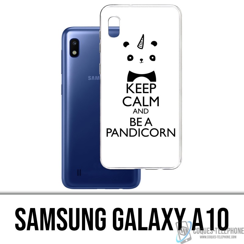 Coque Samsung Galaxy A10 - Keep Calm Pandicorn Panda Licorne