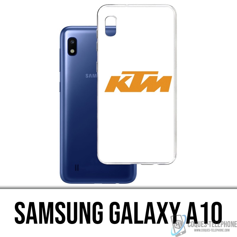 Funda Samsung Galaxy A10 - Logotipo de Ktm Fondo blanco