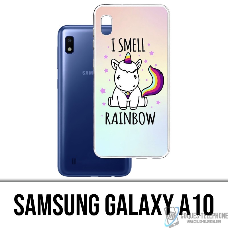 Samsung Galaxy A10 Custodia - Unicorn I Smell Raimbow