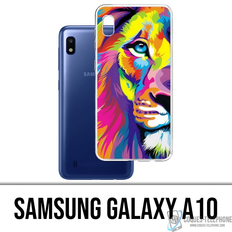 Samsung Galaxy A10 Custodia - Leone multicolore