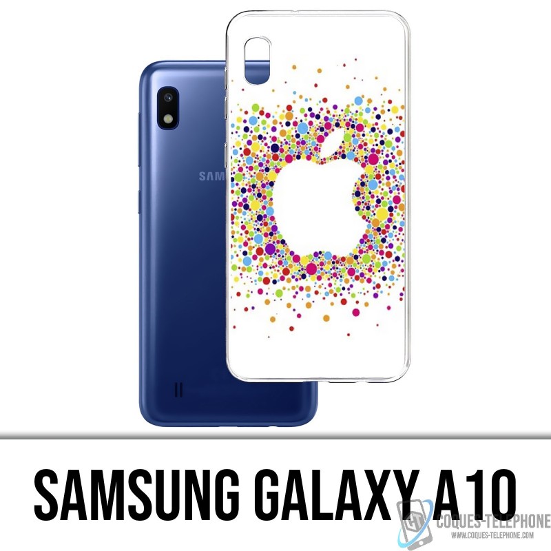Coque Samsung Galaxy A10 - Logo Apple Multicolore