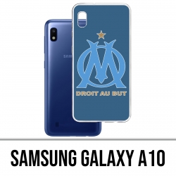 Samsung Galaxy A10 Custodia - Om Marsiglia Logo grande sfondo blu