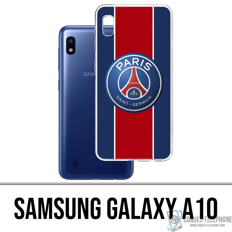 Samsung Galaxy A10 Funda - Psg Nuevo Logotipo de la Franja Roja
