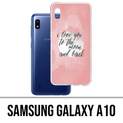 Case Samsung Galaxy A10 - Liebesbotschaft Mond zurück