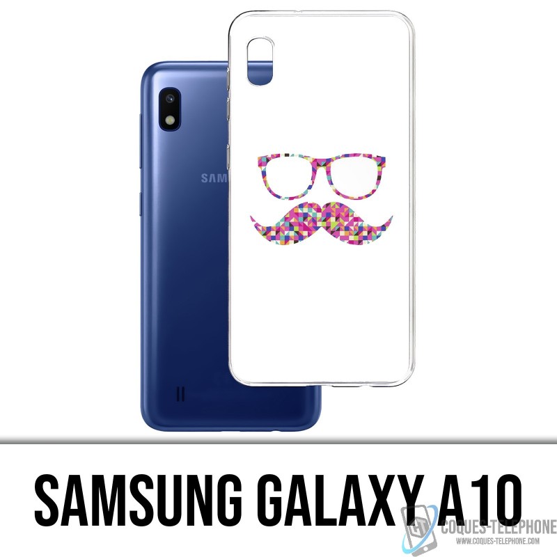 Coque Samsung Galaxy A10 - Lunettes Moustache