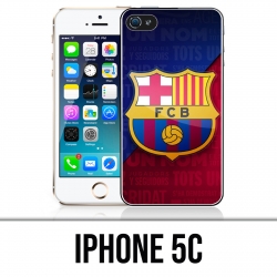 Coque iPhone 5C - Football Fc Barcelone Logo