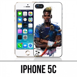 Coque iPhone 5C - Football France Pogba Dessin