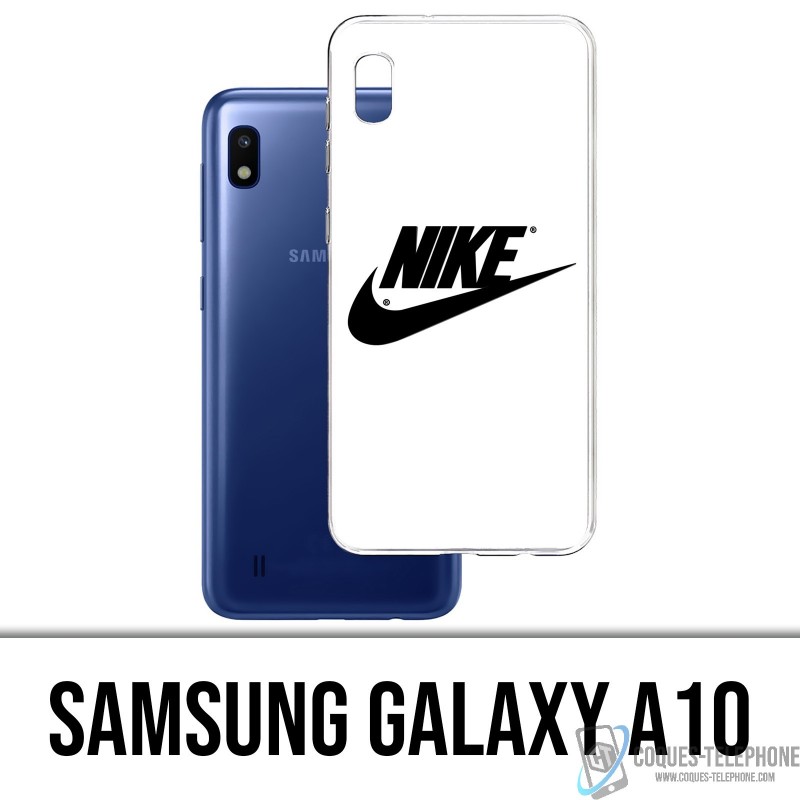 Samsung Galaxy A10 Custodia - Logo Nike Bianco