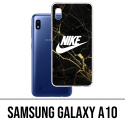 Coque Samsung Galaxy A10 - Nike Logo Gold Marbre