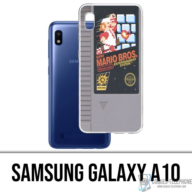 Samsung Galaxy A10 Custodia - Cartuccia Nintendo Nes Mario Bros.