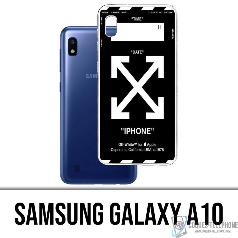 Coque Samsung Galaxy A10 - Off White Noir