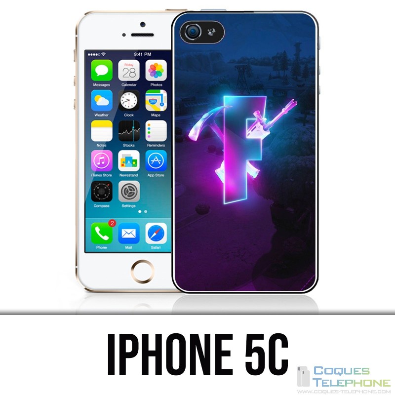 Coque iPhone 5C - Fortnite Logo Glow