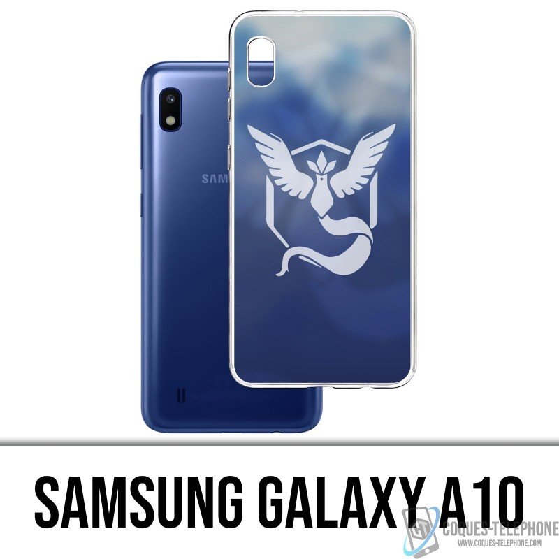 Coque Samsung Galaxy A10 - Pokémon Go Team Bleue Grunge