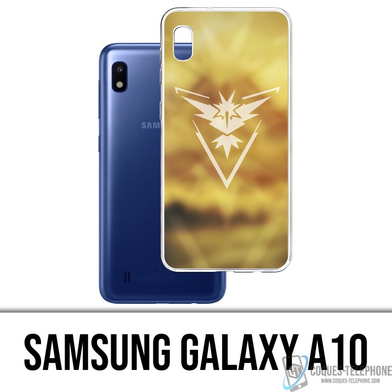 Case Samsung Galaxy A10 - Pokémon Go Team Grunge Gelb