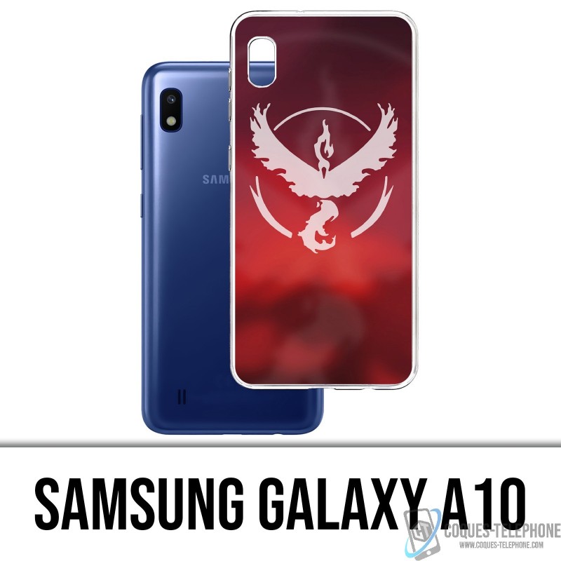 Samsung Galaxy A10 Custodia - Pokémon Go Team Red Grunge