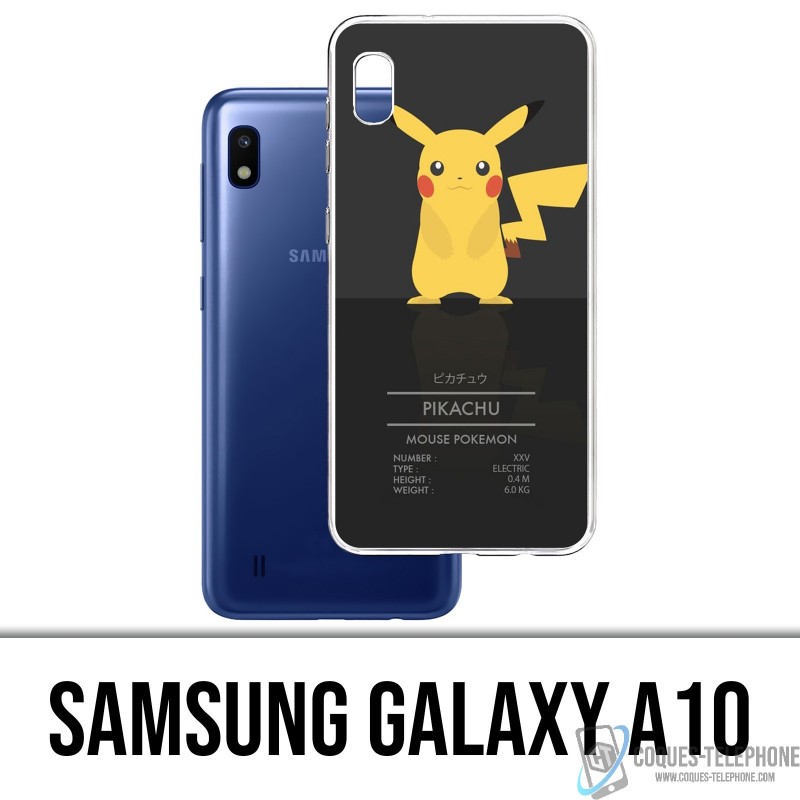 Coque Samsung Galaxy A10 - Pokémon Pikachu Id Card