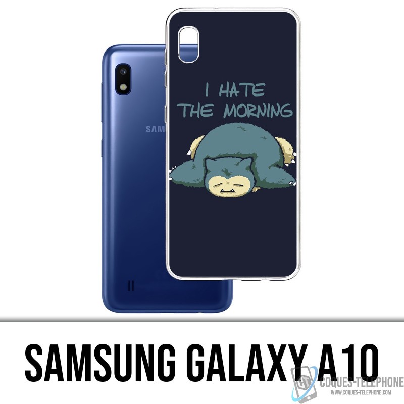 Coque Samsung Galaxy A10 - Pokémon Ronflex Hate Morning