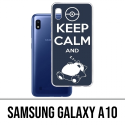 Coque Samsung Galaxy A10 - Pokémon Ronflex Keep Calm