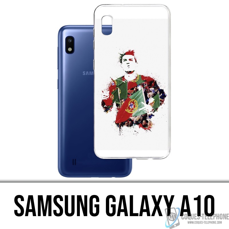 Samsung Galaxy A10 Custodia - Ronaldo Football Splash
