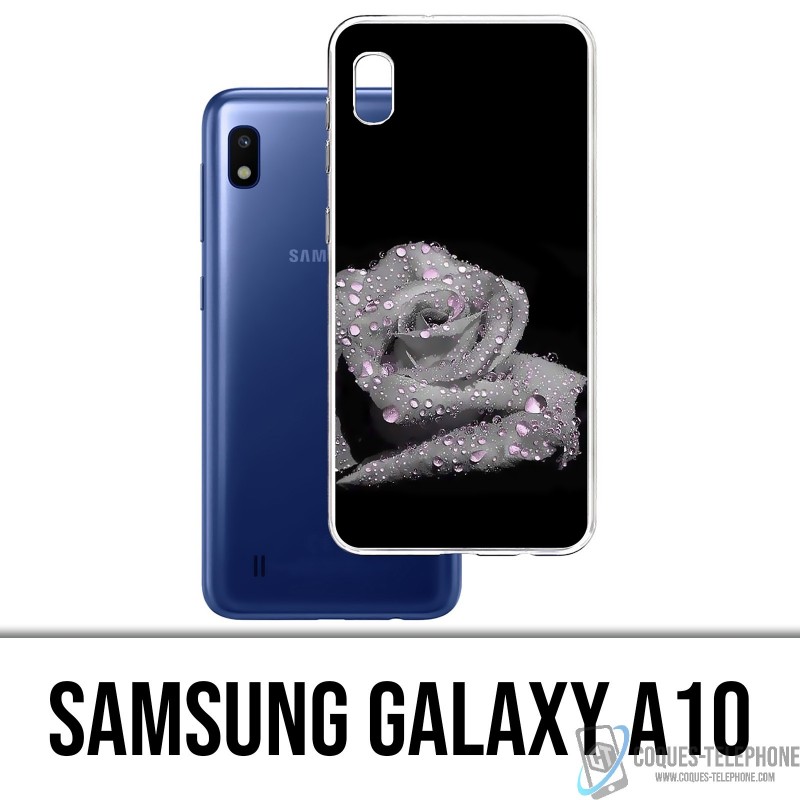Coque Samsung Galaxy A10 - Rose Gouttes