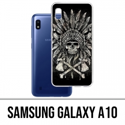 Samsung Galaxy A10 Case - Skull Head Feathers