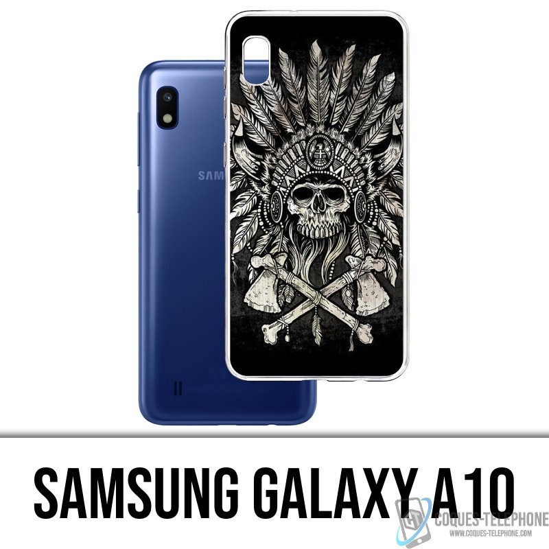 Coque Samsung Galaxy A10 - Skull Head Plumes