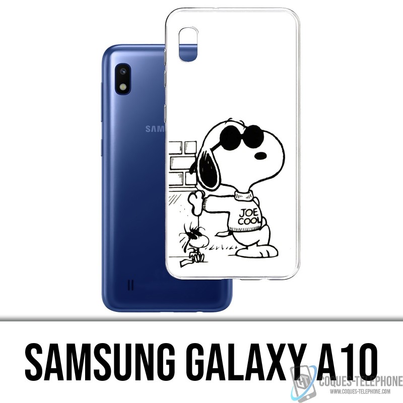 Coque Samsung Galaxy A10 - Snoopy Noir Blanc