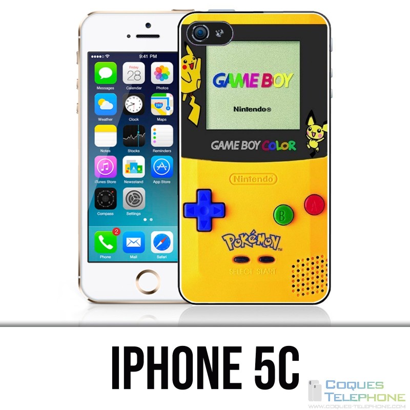 Funda iPhone 5C - Game Boy Color Pikachu Amarillo Pokeì Mon