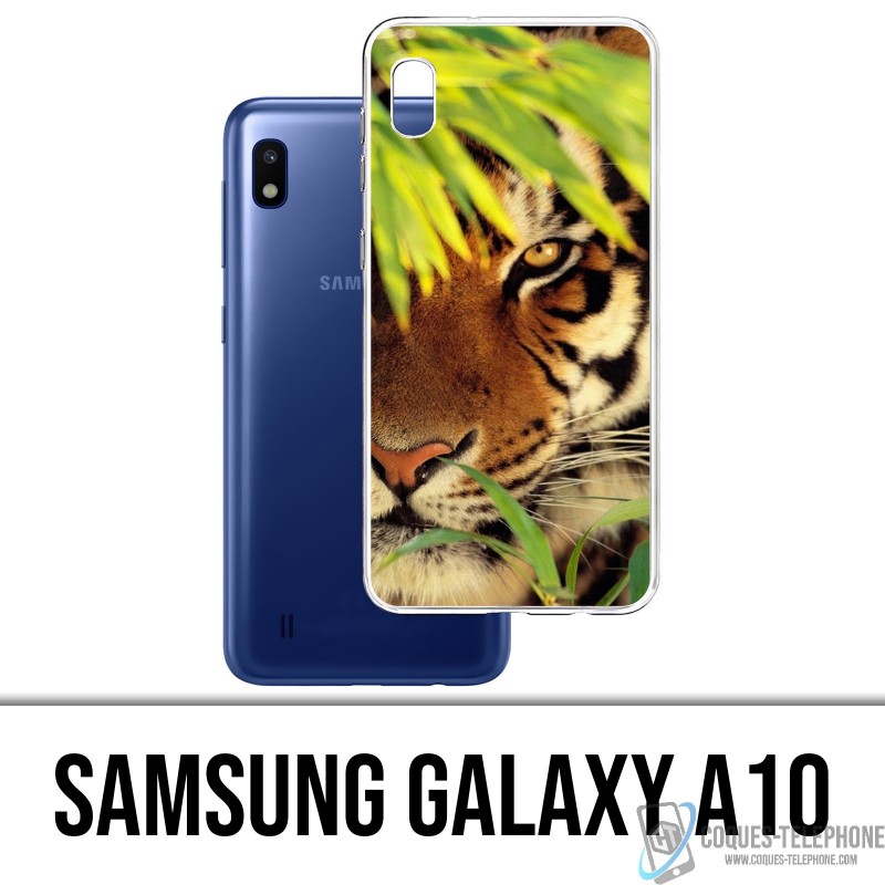 Coque Samsung Galaxy A10 - Tigre Feuilles