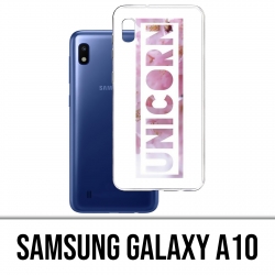 Coque Samsung Galaxy A10 - Unicorn Fleurs Licorne
